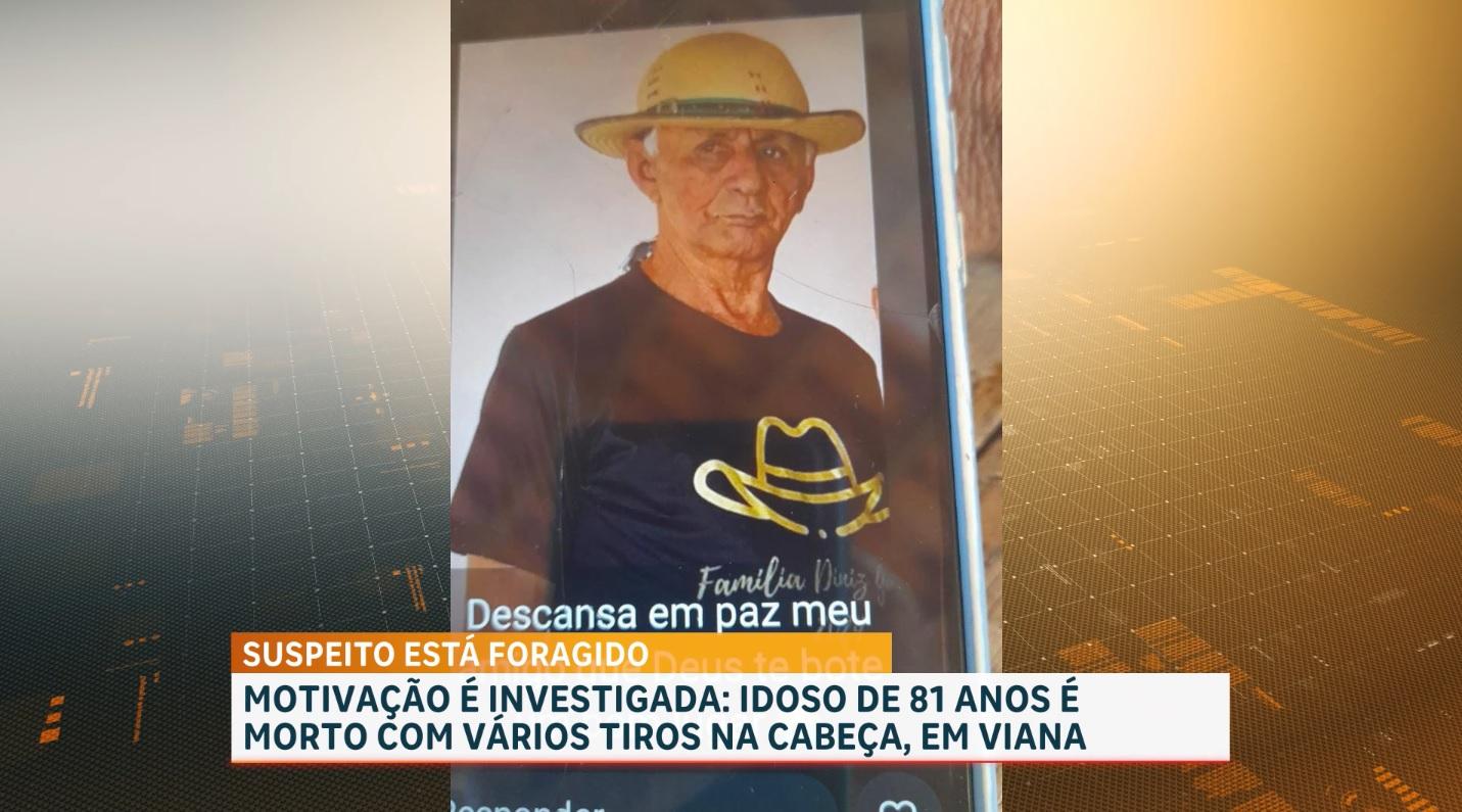 Idoso é morto a tiros enquanto tomava café na cozinha de casa, em Viana