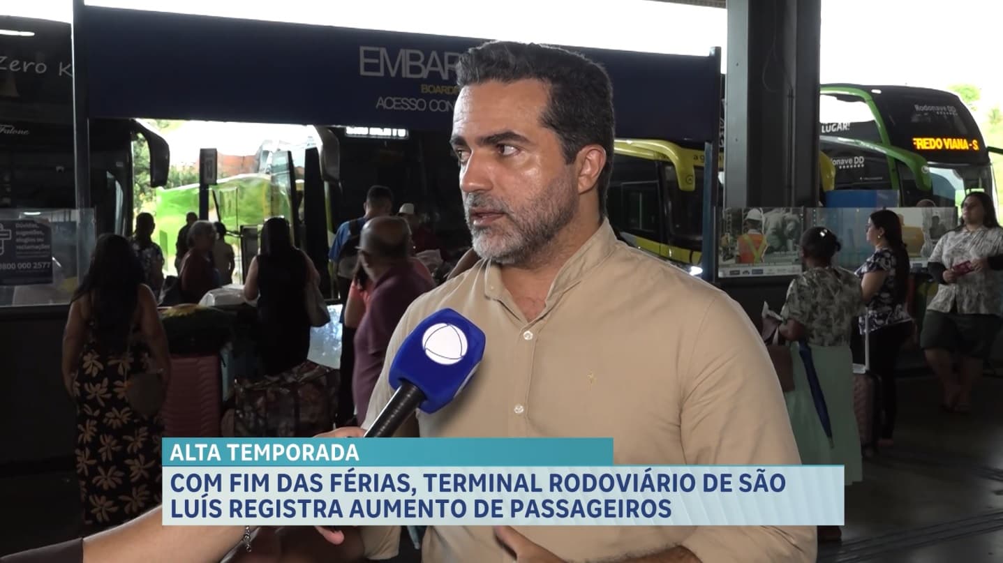 Alta temporada causa aumento de passageiros no Terminal Rodoviário