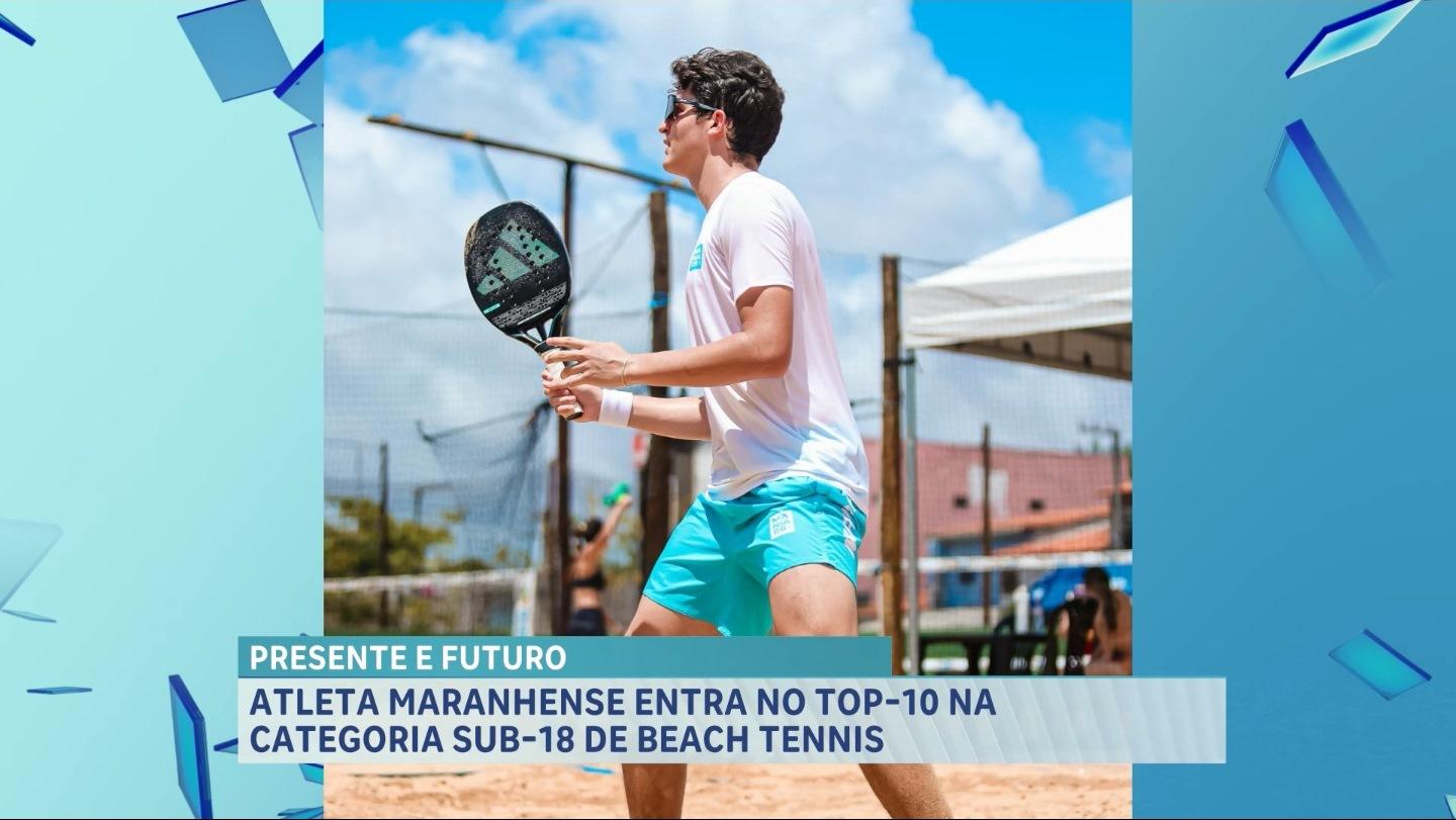 Beach Tennis: atleta de São Luís entra no Top 10 do ranking nacional Sub-18