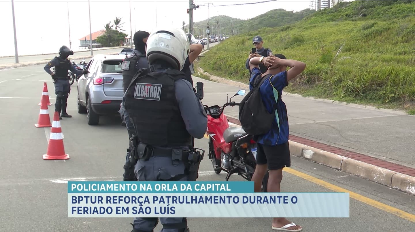 Polícia intensifica fiscalização e barreiras na Avenida Litorânea durante feriado em São Luís