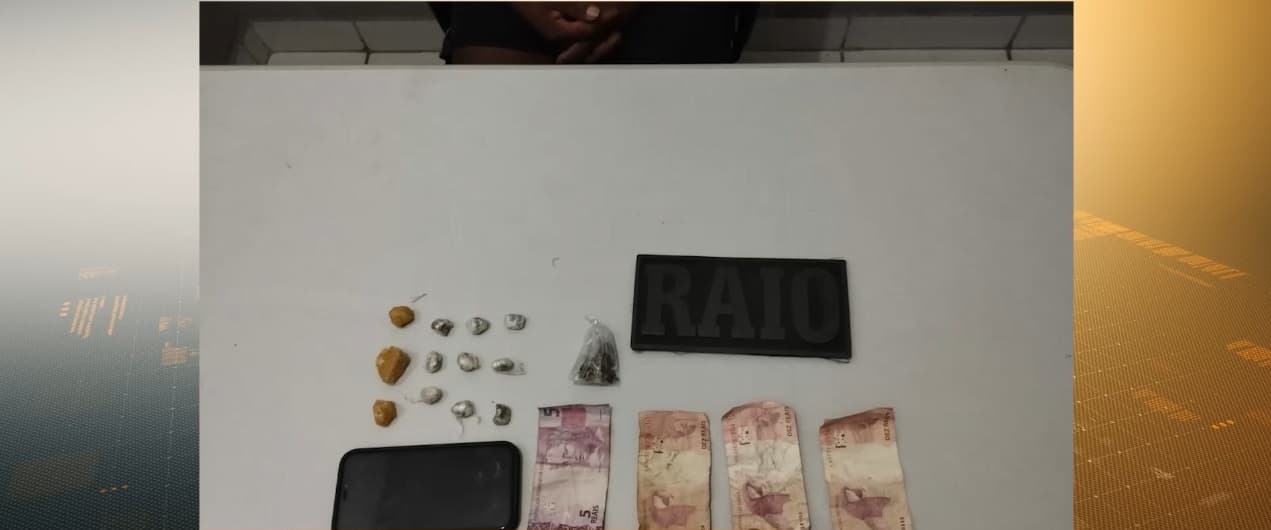 Homem é preso por suspeita de tráfico de drogas no bairro Sol e Mar