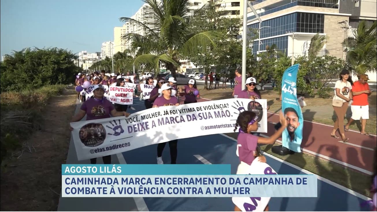 Agosto Lilás: caminhada no Espigão marca encerramento da campanha de combate à violência contra a mulher