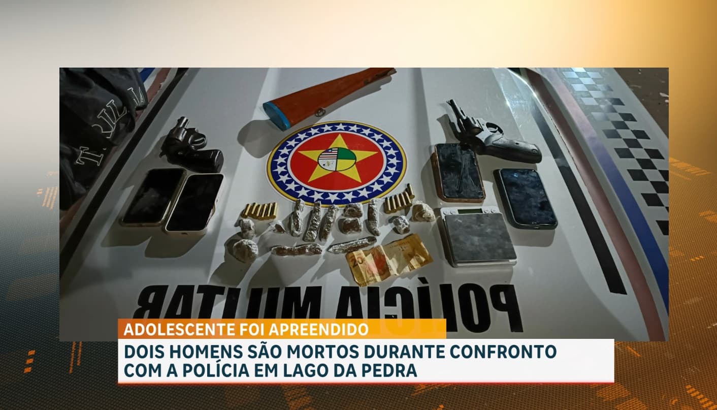 Dois homens são mortos durante confronto com a polícia em Lago da Pedra