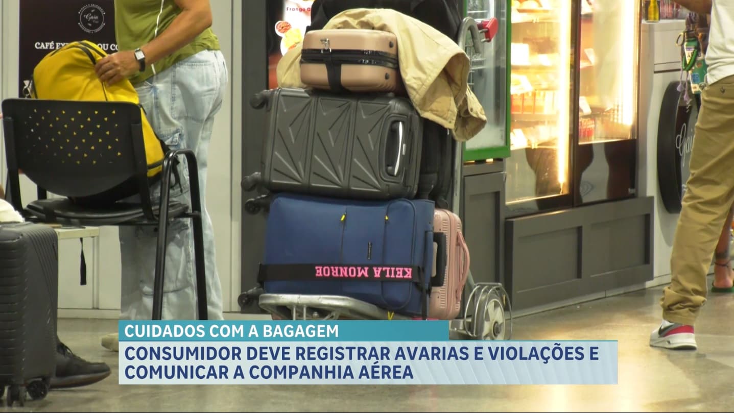 Especialista alerta para cuidados com a bagagem em viagens de avião