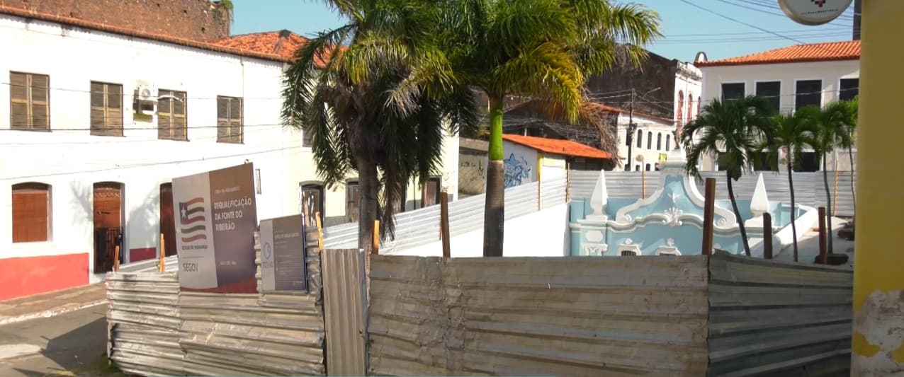 Fonte do Ribeirão passa por revitalização no Centro Histórico de São Luís