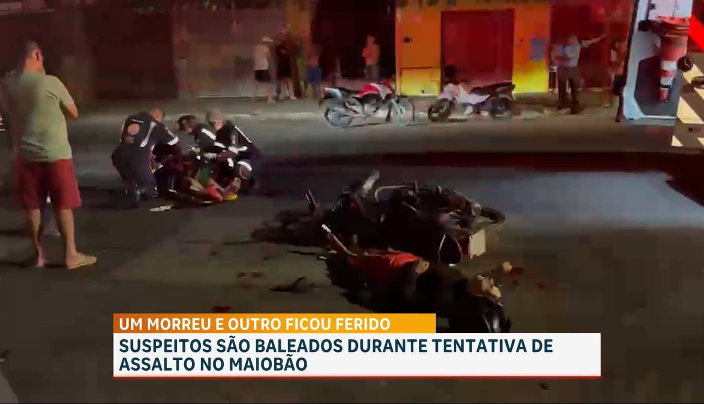 Tentativa de assalto a policial termina com suspeito morto no Maiobão