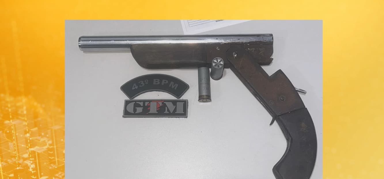 Polícia apreende arma caseira durante rondas na Cidade Olímpica