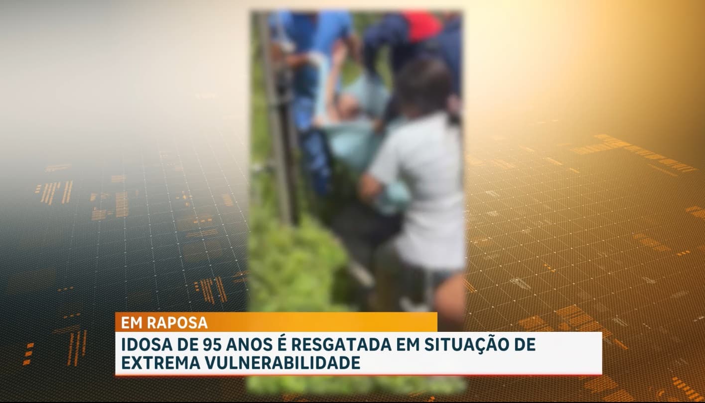 Idosa de 95 anos é resgatada após denúncias de maus-tratos em Raposa