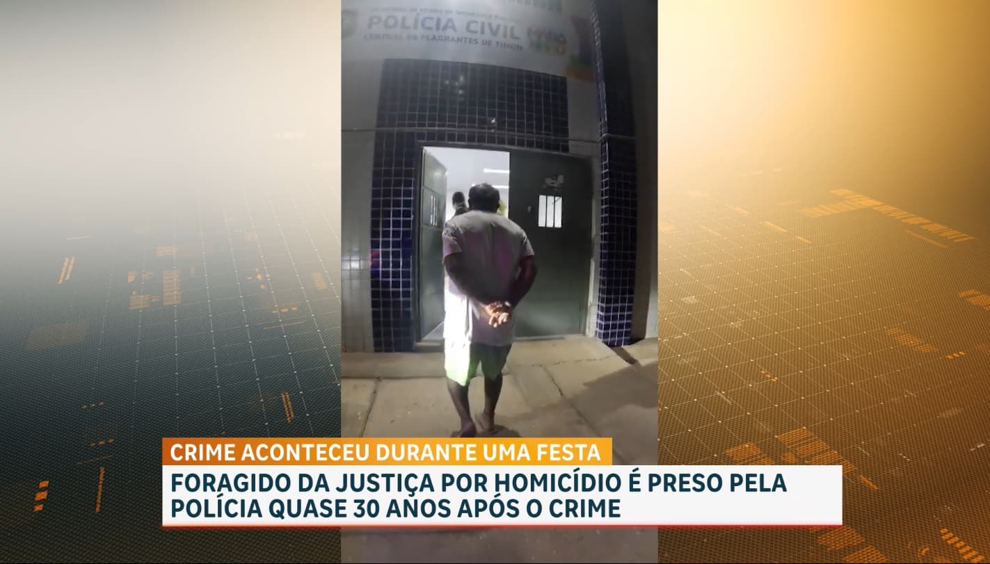 Foragido por homicídio é preso pela Polícia Civil após quase 30 anos