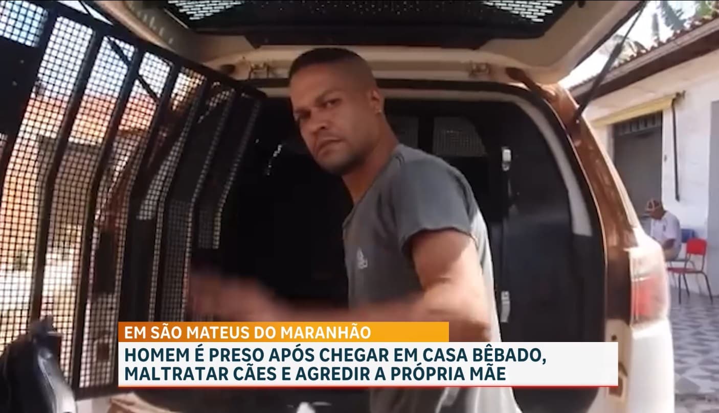 Homem é preso suspeito de agredir a própria mãe em São Mateus do Maranhão