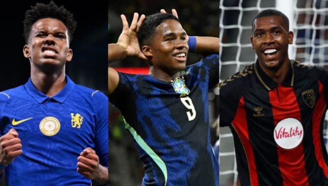 Estêvão, Endrick e Rayan estão entre os finalistas do Golden Boy 2026
