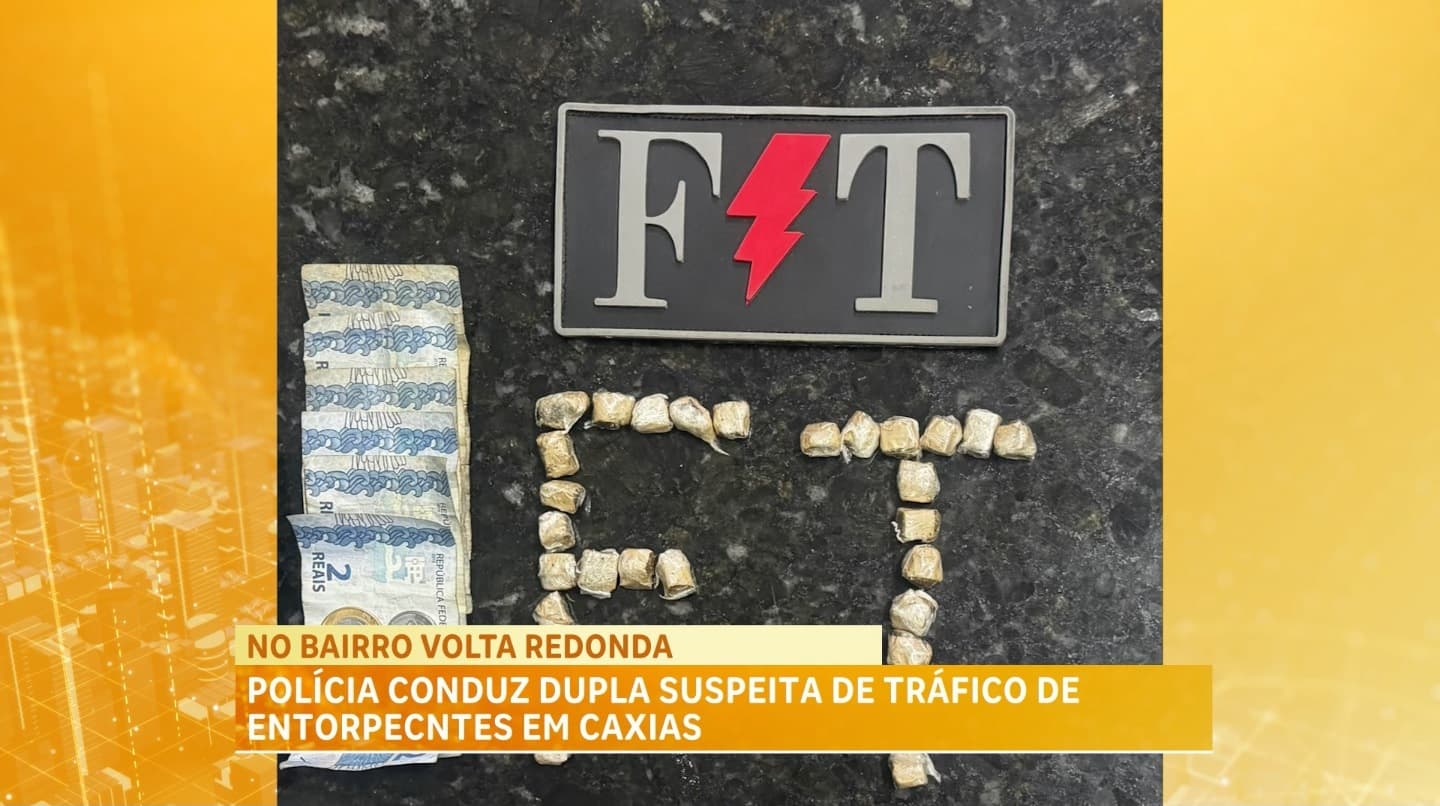 PM apreende suspeito com drogas perto de escola em Caxias