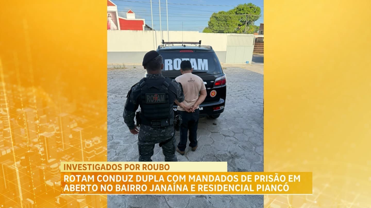 ROTAM cumpre mandados de prisão por roubo em bairros de São Luís