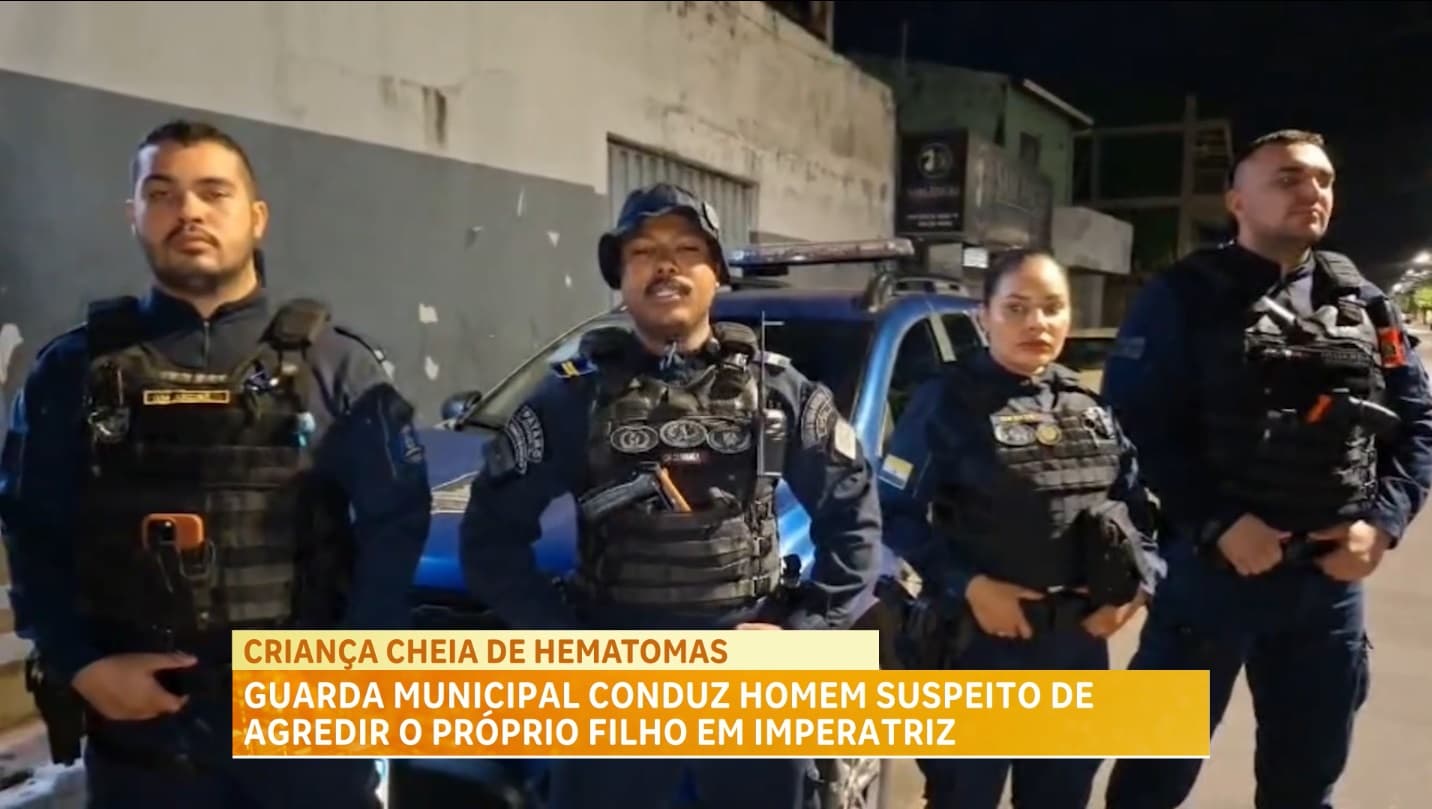 Pai é levado à delegacia após agredir filho com corda em Imperatriz