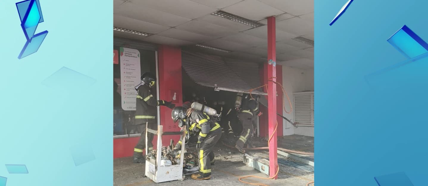 Incêndio atinge farmácia na Avenida Principal da Cidade Operária