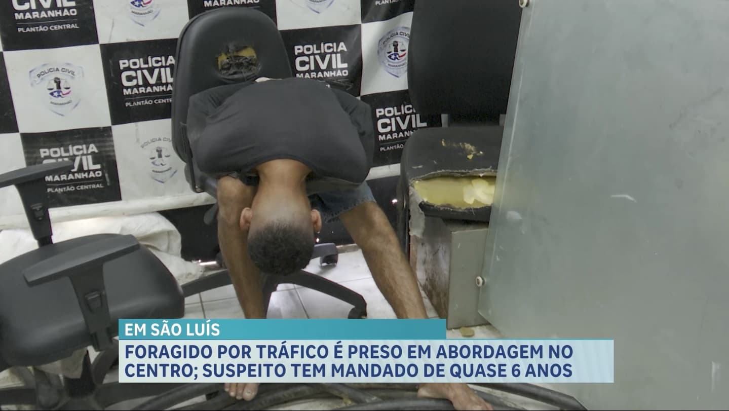 Foragido da Justiça é preso no Centro de São Luís