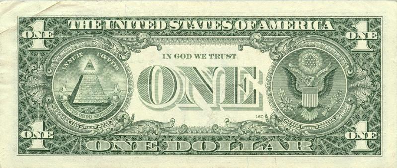 Veja os significados dos símbolos na nota de 1 dólar 