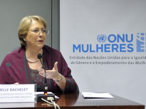Maior participação política das mulheres pode garantir igualdade de direitos, diz Michelle Bachelet