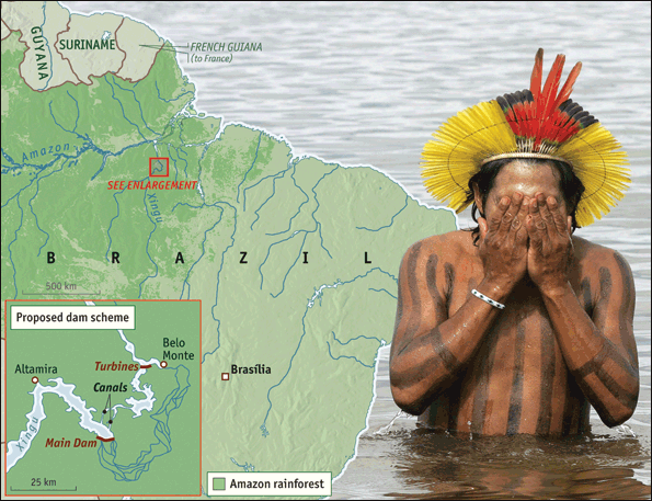 Índios desocupam obras da hidrelétrica de Belo Monte