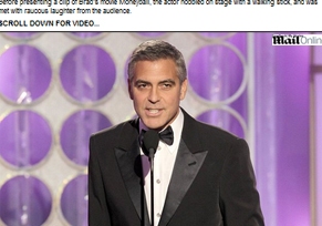 George Clooney tira sarro de Brad Pitt no Globo de Ouro