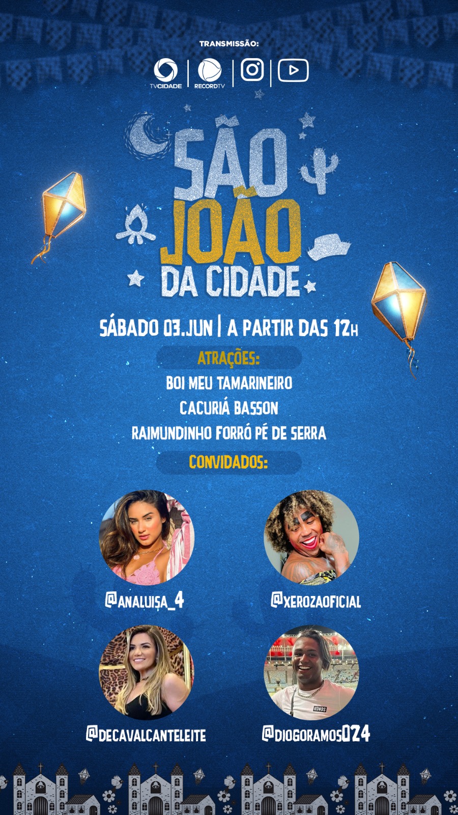 TV Cidade/RecordTV lança programação do São João da Cidade 2023