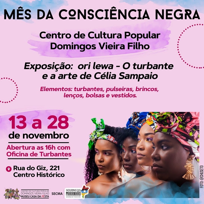 Exposição reúne diversos elementos e acessórios da moda e cultura negra