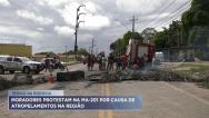 Manifestantes interditam MA-201 após atropelamento de criança