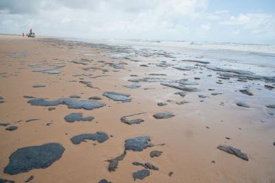 Governo investiga navios que podem ser origem do óleo que polui praias