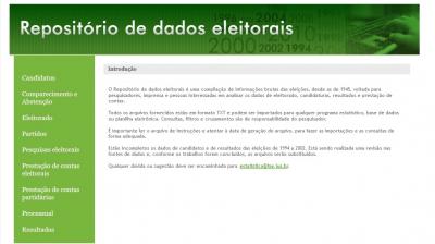 Repositório de Dados Eleitorais reúne informações das eleições de 1945 até 2018