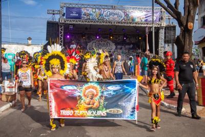 bloco de carnaval em passarela