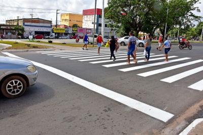 São Luís: vias recebem nova sinalização horizontal