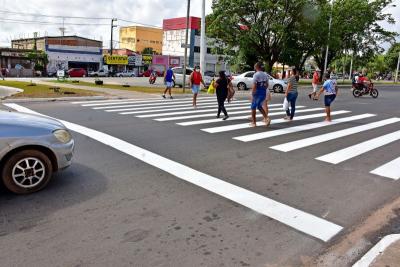 São Luís: vias recebem nova sinalização horizontal