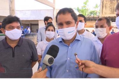 São Luís: comitiva visita obras do Mercado do Anil