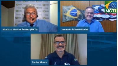 Roberto Rocha e ministro comentam uso da Base Espacial de Alcântara