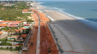 Liberado parte do trânsito da nova extensão da Av. Litorânea