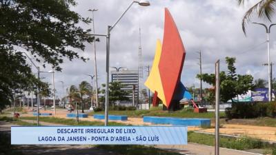 Denúncia: descarte irregular de lixo na Lagoa da Jansen