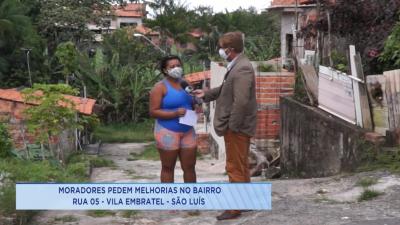 Moradores reclamam de infraestrutura no bairro Vila Embratel