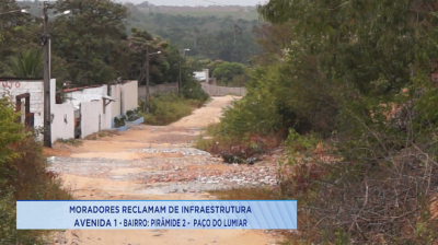 Moradores reclamam da falta de infraestrutura em rua do bairro Maiobão