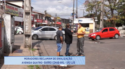 Falta de sinalização preocupa moradores do bairro Cohab-Anil