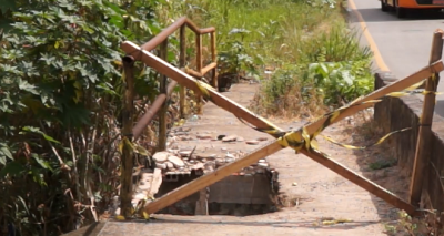 Moradores pedem reparos em ponte no bairro Anil