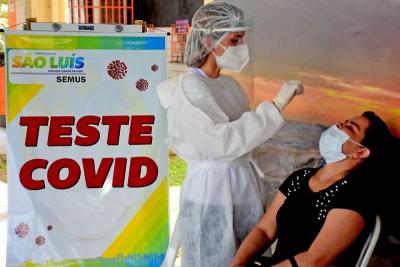 São Luís: mais de 2 mil testes de Covid-19 com ações de testagem em massa