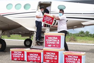 Santa Inês recebe novo lote de vacinas da Coronavac e Astrazenaca