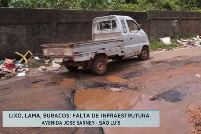 Falta de infraestrutura é motivo de reclamação na Av. José Sarney