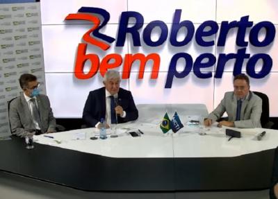 Ministro Marcos Pontes participa de live com Roberto Rocha