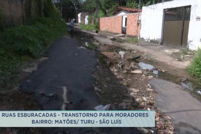 Moradores reclamam de infraestrutura de ruas bairro Matões/Turu
