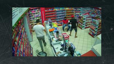 Câmera registra assalto a farmácia em Presidente Dutra