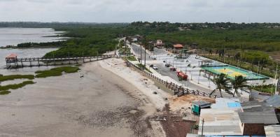 Orla marítima da Praia do Bonfim é urbanizada em São Luís