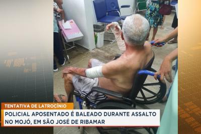 Policial civil aposentado é baleado em assalto