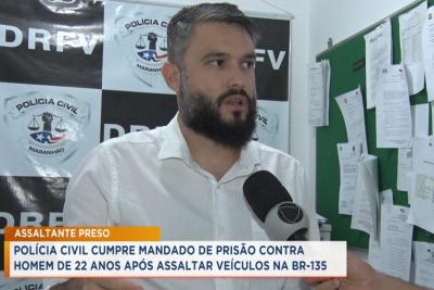 Homem é suspeito de assaltar veículos na BR-135