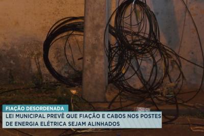 Lei municipal prevê alinhamento de cabos em postes de energia elétrica em São Luís